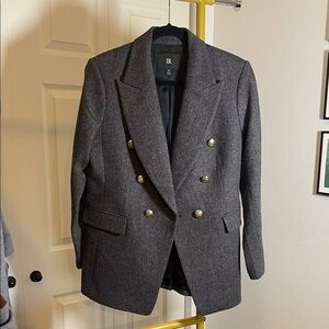 Banana Republic Charcoal Tweed Jacket